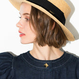 ribbon raffia hat