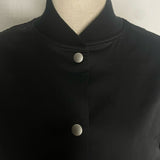 Dot Button Satin Blouson