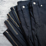 sheller GOLD ZIP black denim