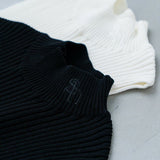 basic rib nosleeve knit