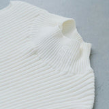 basic rib nosleeve knit