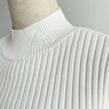 basic rib nosleeve knit