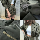 Lady dot bomber jacket