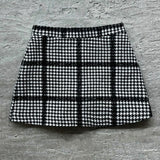 big check tweed culottes