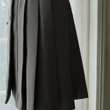 puff sleeve pleated jacket dress