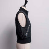 Square quilted vest jacket