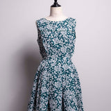 Side open flower dress