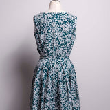 Side open flower dress