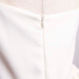 shoulder ribbon satin tops