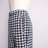 gingham tapered pants