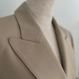 stitched design double breasted tailored jacket