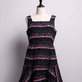 Marine tweed dress