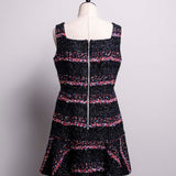 Marine tweed dress