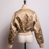 Lady dot bomber jacket