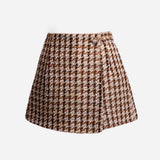 Culotte cache-coeur en tweed pour femme