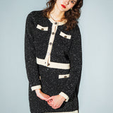 Brilliant bicolor cardigan