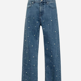 Pearl denim pants