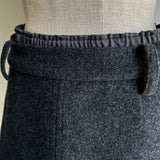 pure lambs wool double waist culottes