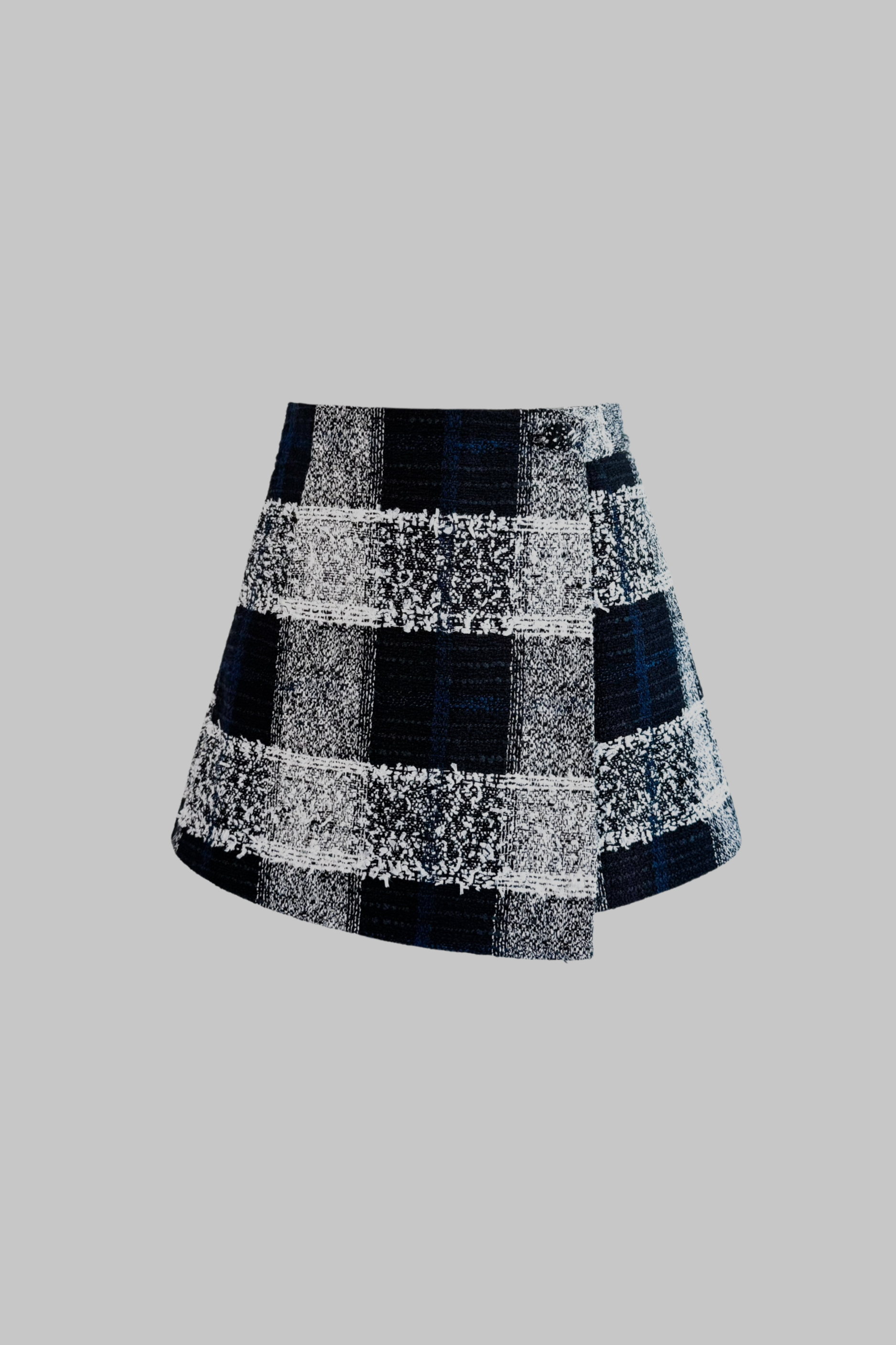 tweed check wrap culottes