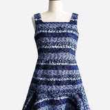 Marine tweed dress