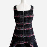 Marine tweed dress