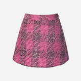 culotte en tweed à gros carreaux