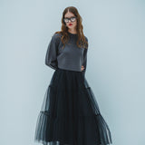 three tier tulle skirt