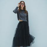 three tier tulle skirt